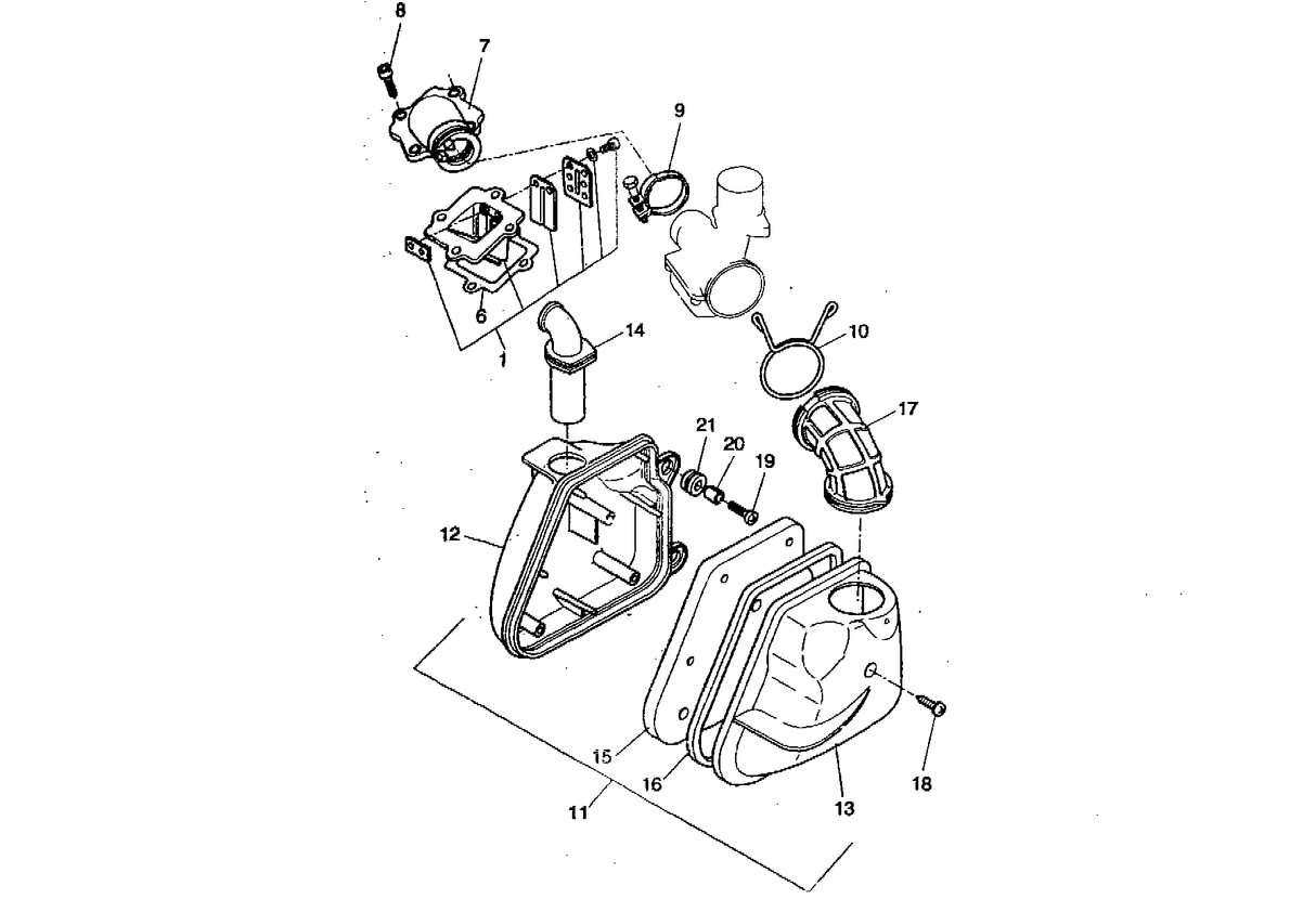Yamaha Aerox 50 R 1998-2012 - Toevoer & Luchtfilter