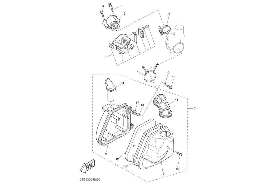 Yamaha Aerox 50 SP 1999-2012 - Toevoer & Luchtfilter