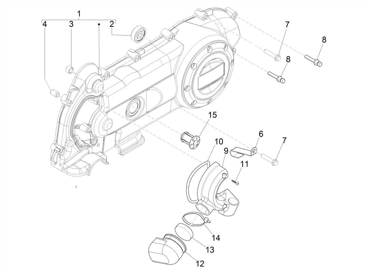 Zip 50 4T NOABS E5 2021-2023 - Carterdeksel