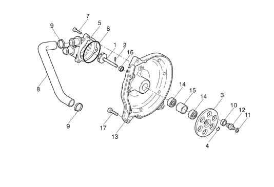 Yamaha Aerox 50 SP 1999-2012 - Waterpomp