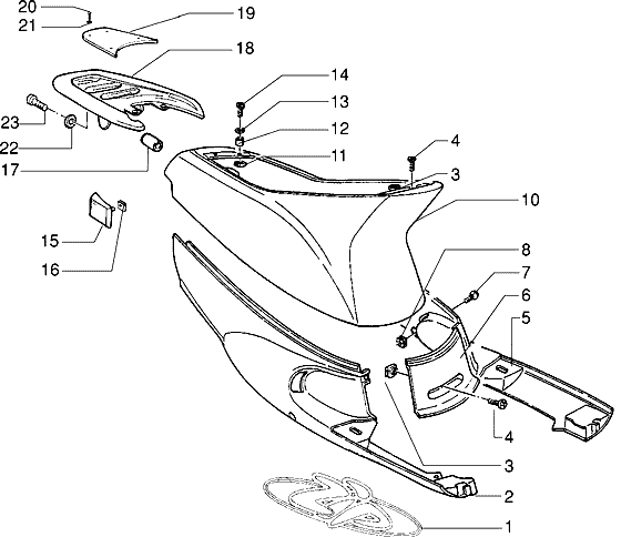 Zip Type 3 1993-2005 - Achterkap