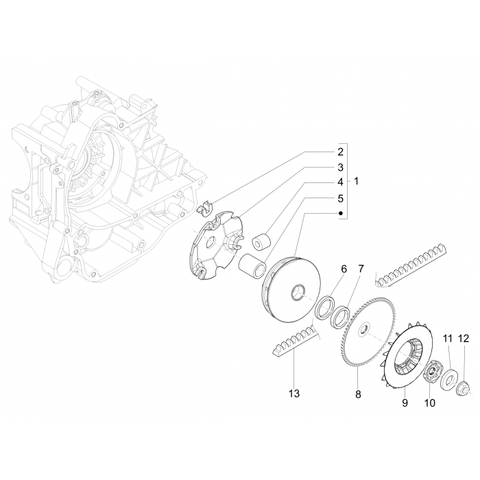 Disco di guida | Zip 50 4T 25 km/h Noabs E2 2006-2016 (EMEA)