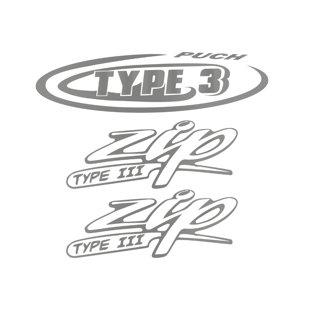 Sticker set zip type 3 / rst