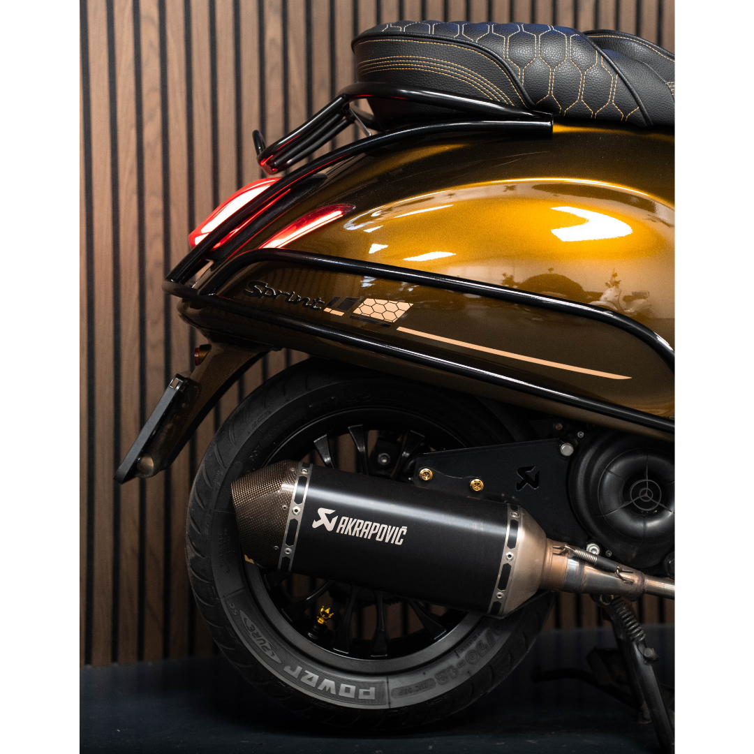Akrapovic Exhaust + Bend Piaggio Zip / Vespa Sprint 4T3V Iget Euro 4