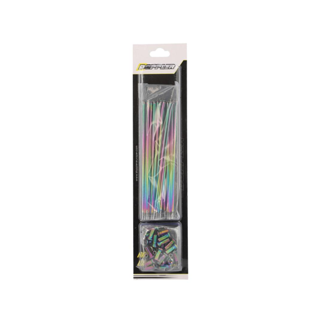 Spaakset Achterwiel Doppler 195MM + 199MM 36-Delig Neochrome Derbi Senda