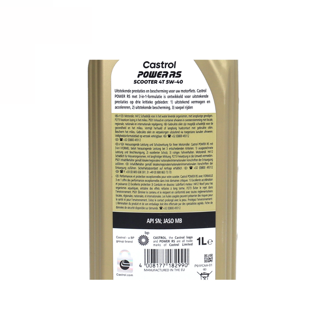 Castrol Power RS Racing 4 ictus 5W40 1 litro