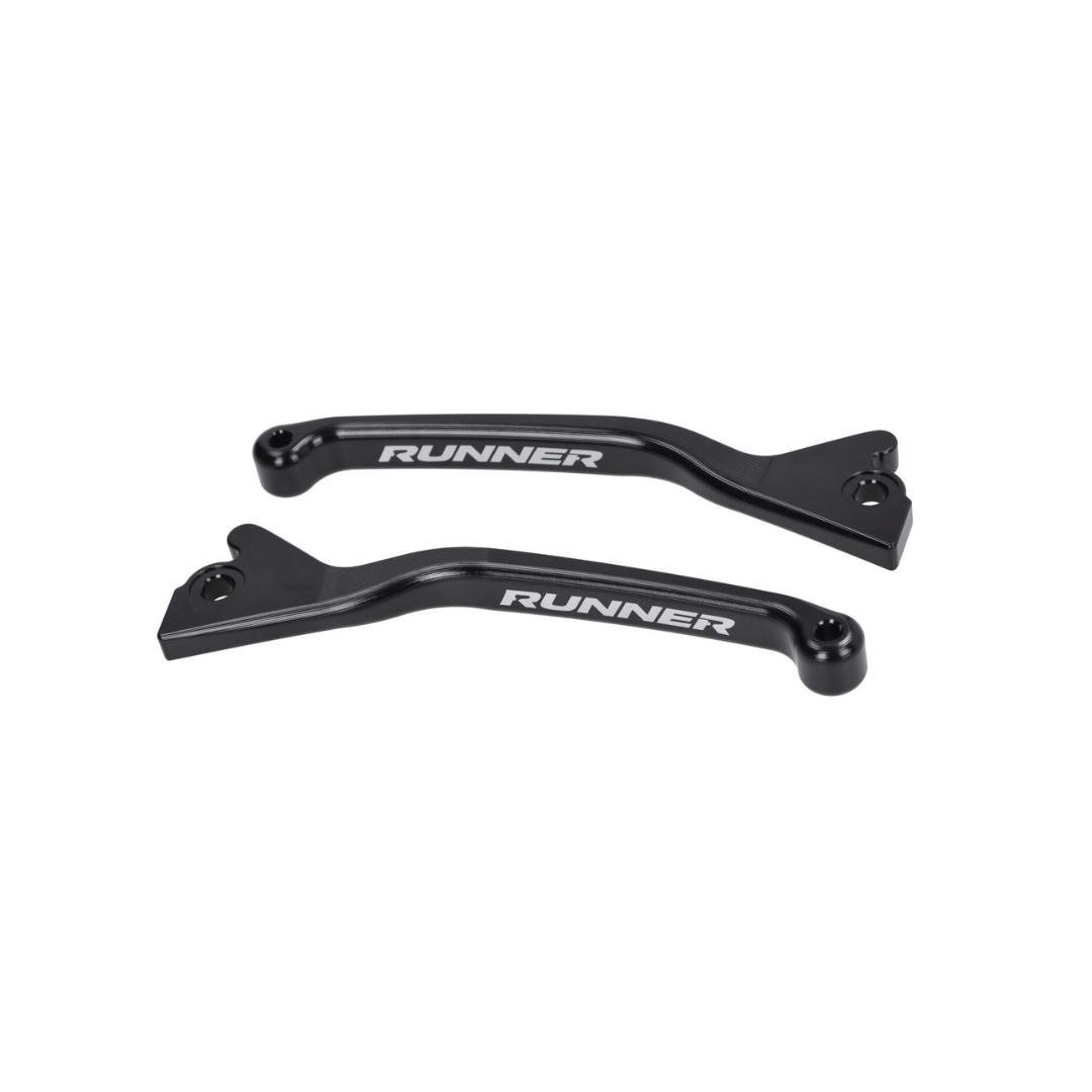 Brake Lever Set Black Fast Arrow Pro CNC Dual Disc Gilera Runner 50-180cc 2 Stroke