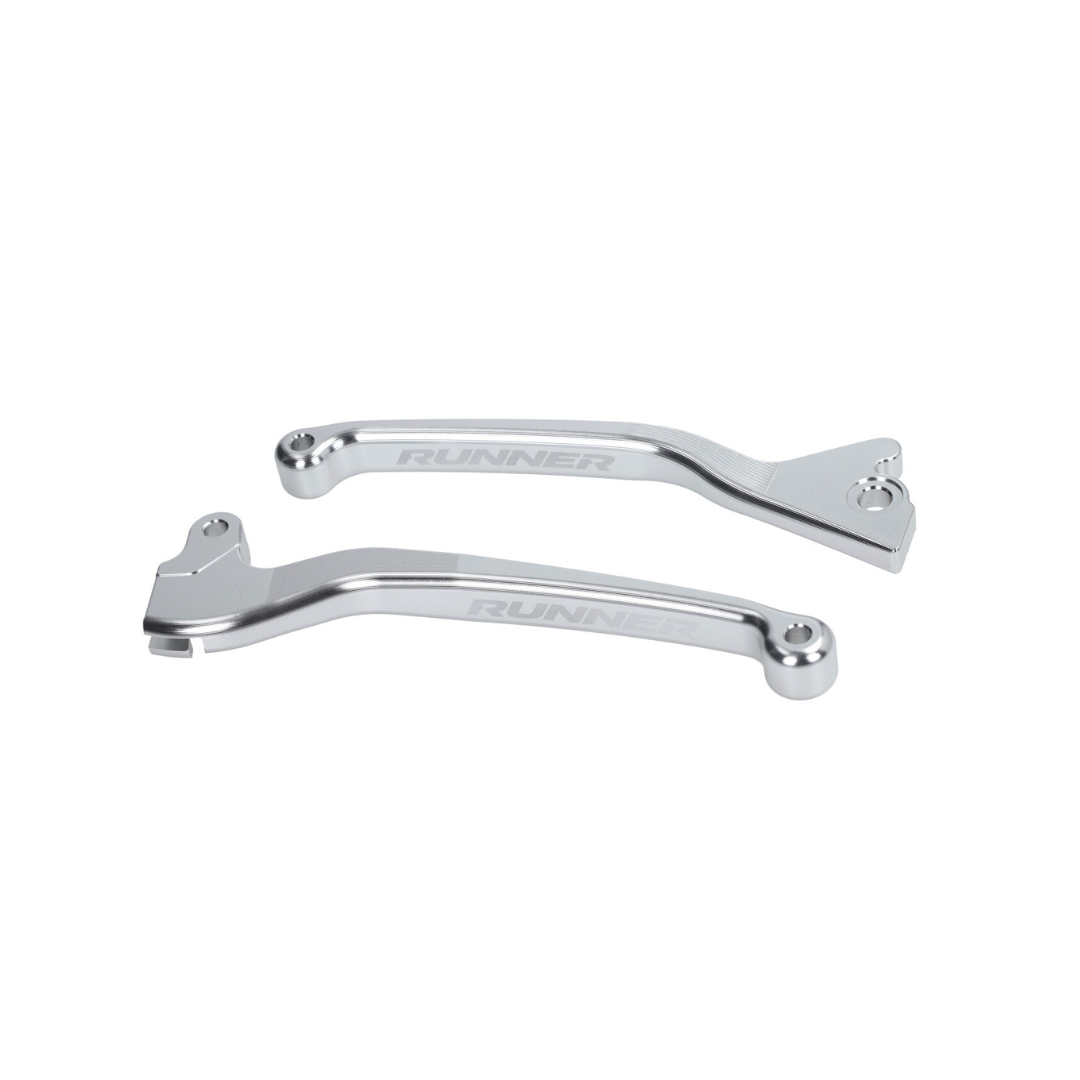 Brake Lever Set Chrome Fast Arrow Pro CNC Single Disc Gilera Runner 50-180cc 2 Stroke