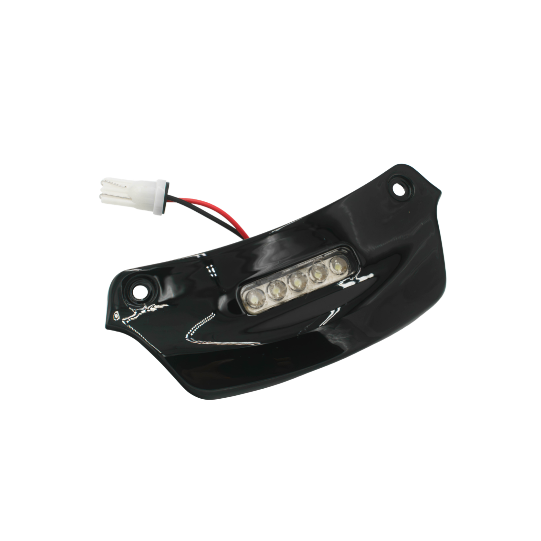 License Plate Lighting LED Complete Glossy Black Vespa Sprint / Primavera