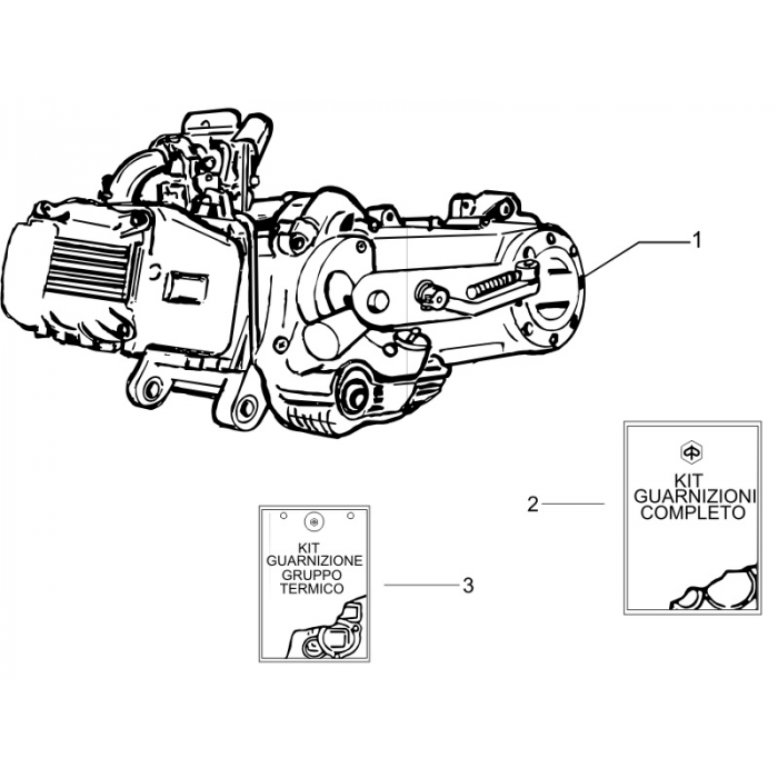 Moteur complet | ZIP 50 4T 25 km / h Noabs E2 2006-2016 (EMEA)