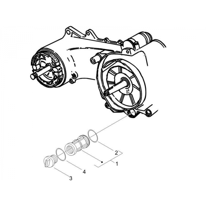 Filtre à huile ZIP 50 4T 25 km / h Noabs E2 2006-2016 (EMEA)