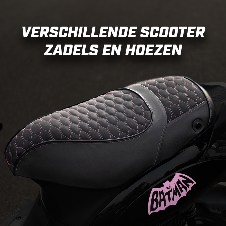 Verschillende Scooter Zadels en Hoezen