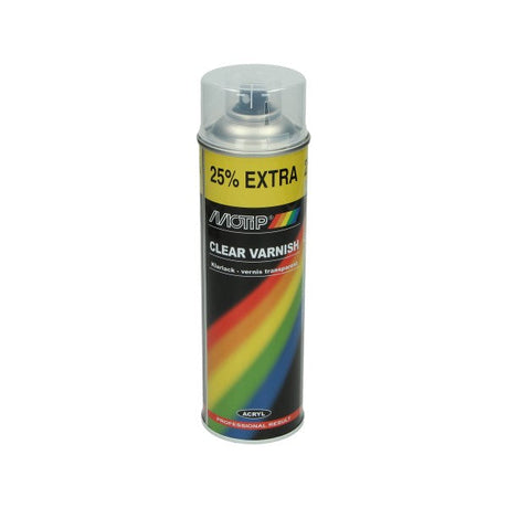 Spuitbus Motip Blanke Lak Glans 500Ml Spuitlak