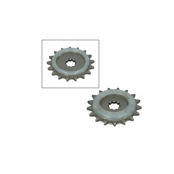 Pignon avant + caoutchouc qualité A 17 dents pour Maxi, Puch