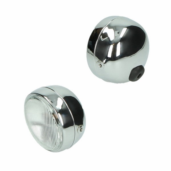 Headlight DMP Round Chrome Fits Maxi, Puch