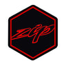 Logo de couverture avant 3D/zip autocollant