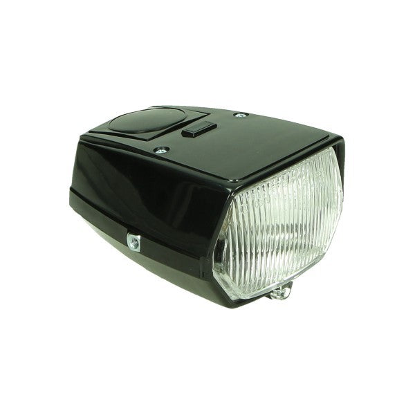 Headlight square incl. 6V15/15 Lamp Black fits Maxi