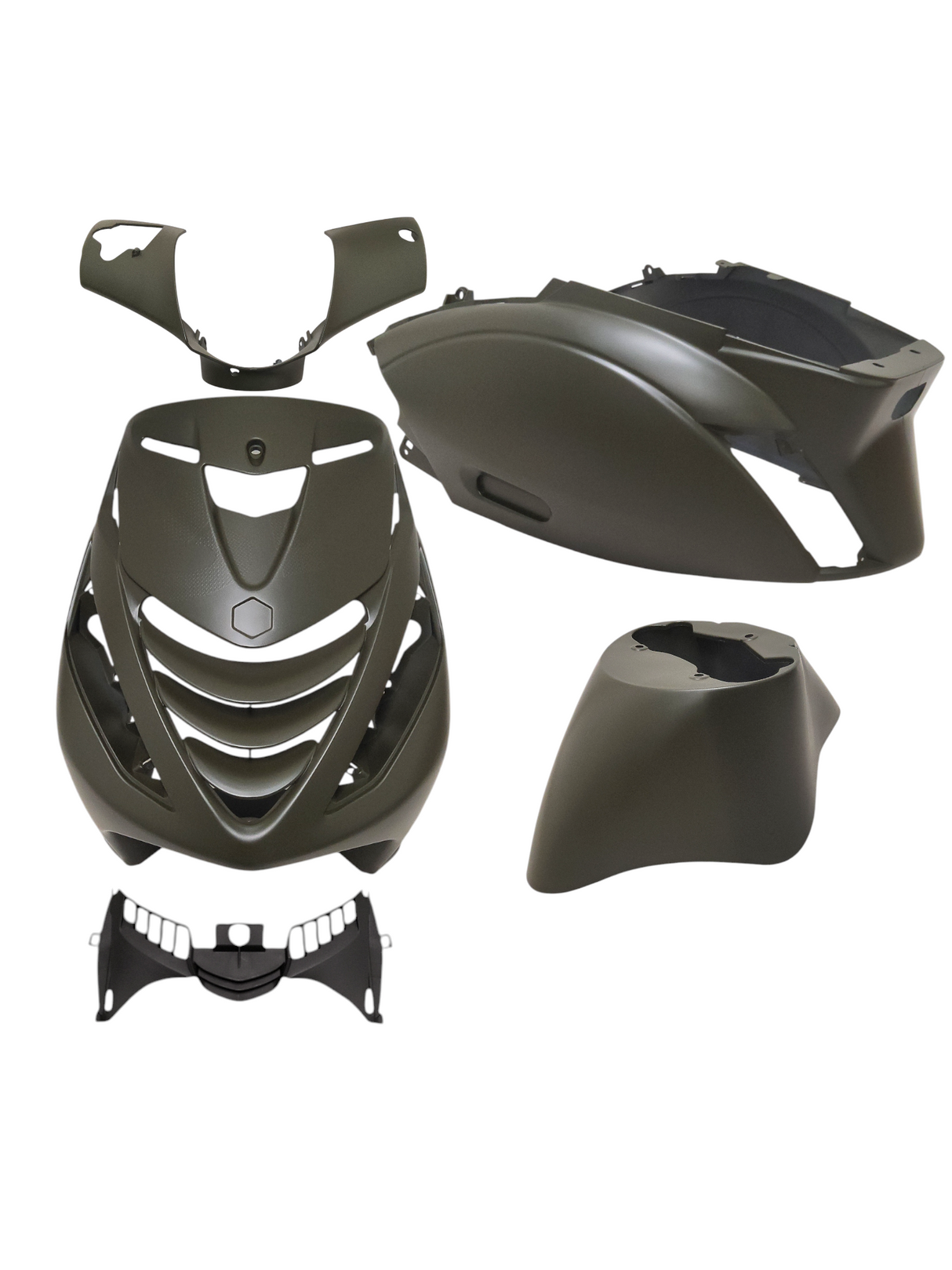 Karosserie-Set Piaggio Zip Mat Army Green