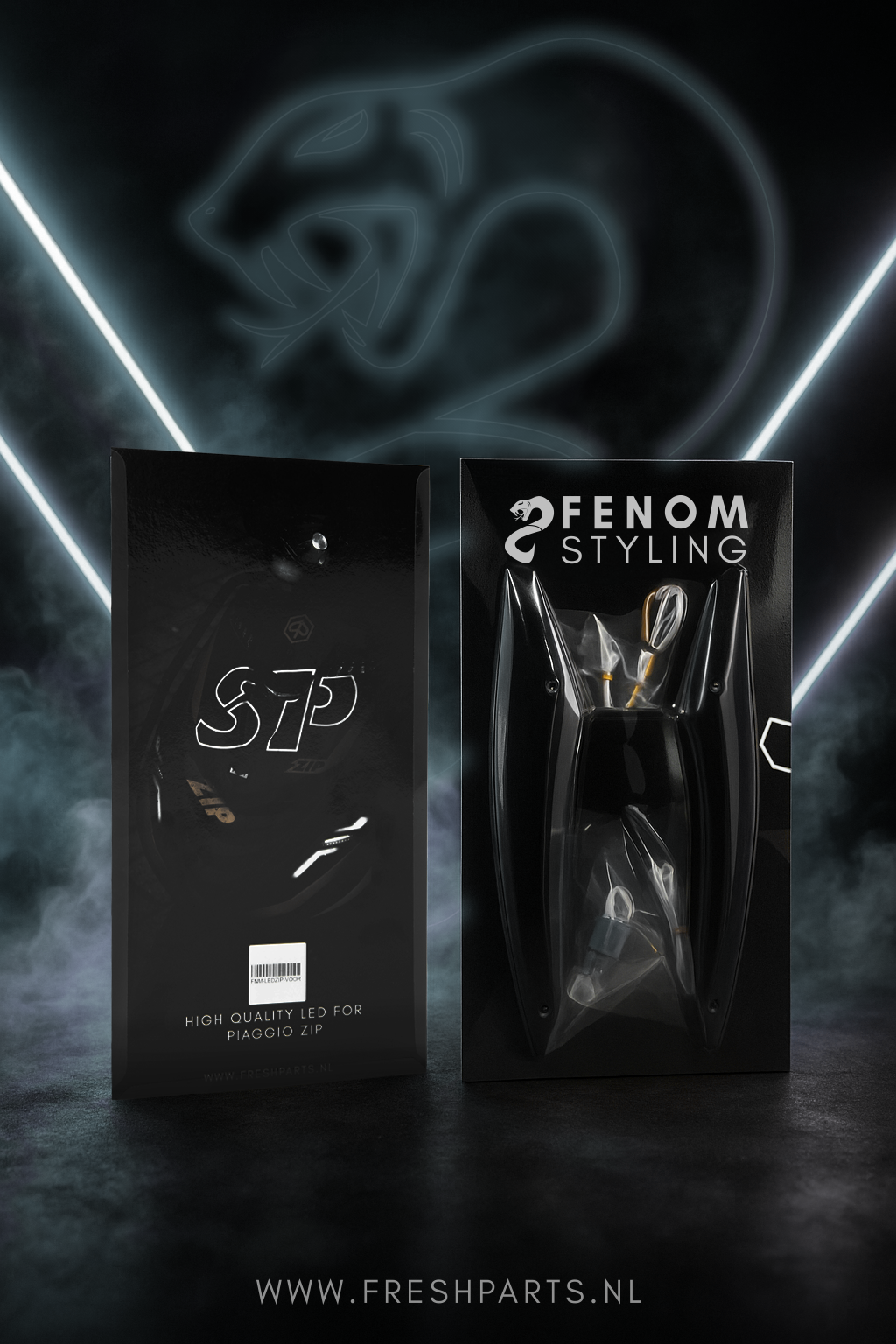 Fenom Matrix LED Knipperlicht Set Piaggio Zip Smoke