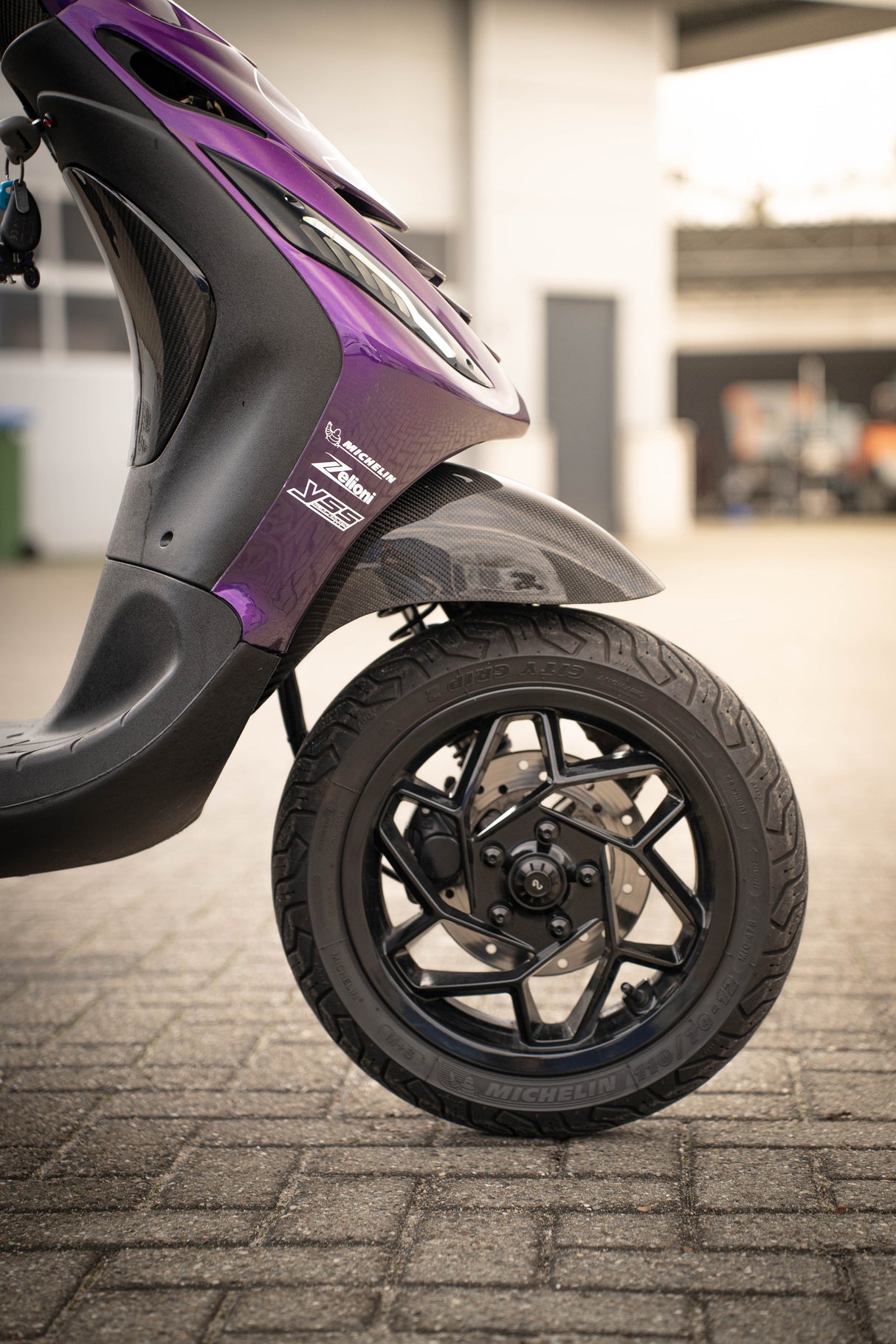 Elettrica Velg Voor Glans Zwart Vespa Sprint Origineel