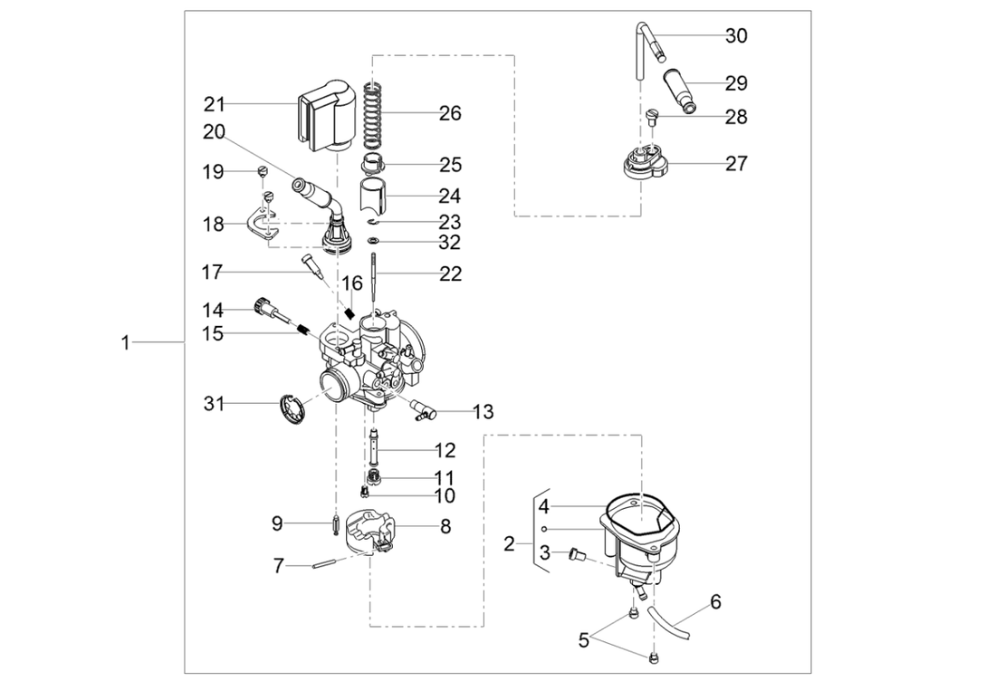 Derbi Senda SM 50 2T X-Treme E4 2019-2020 – Carburateur 2