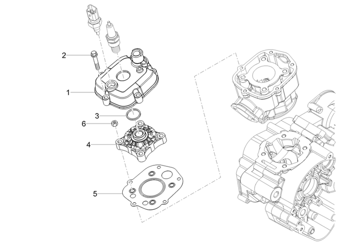 Derbi Senda SM 50 2T X-Treme E4 2019-2020 – Cilinderkopafdekking