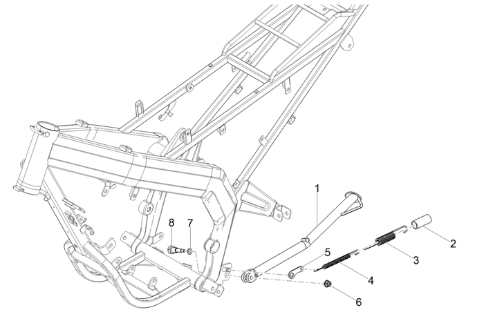 Derbi Senda SM 50 2T X-Treme E4 2019-2020 – Middenstandaard