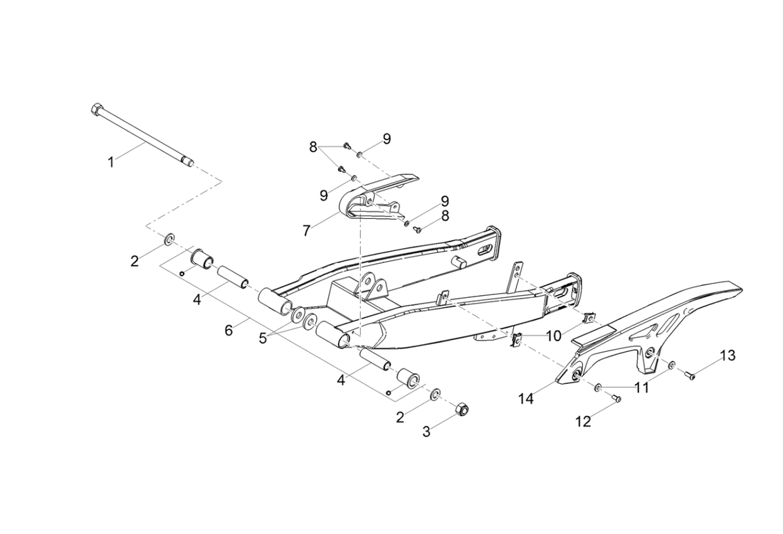 Derbi Senda SM 50 2T X-Treme E4 2019-2020 – Schommelarm