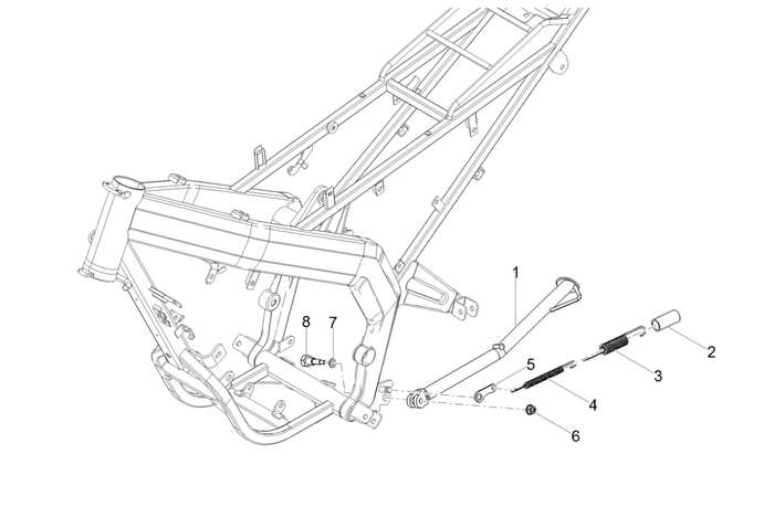 Derbi Senda SM 50 2T X-Treme Low Seat E4 2019 – Middenstandaard