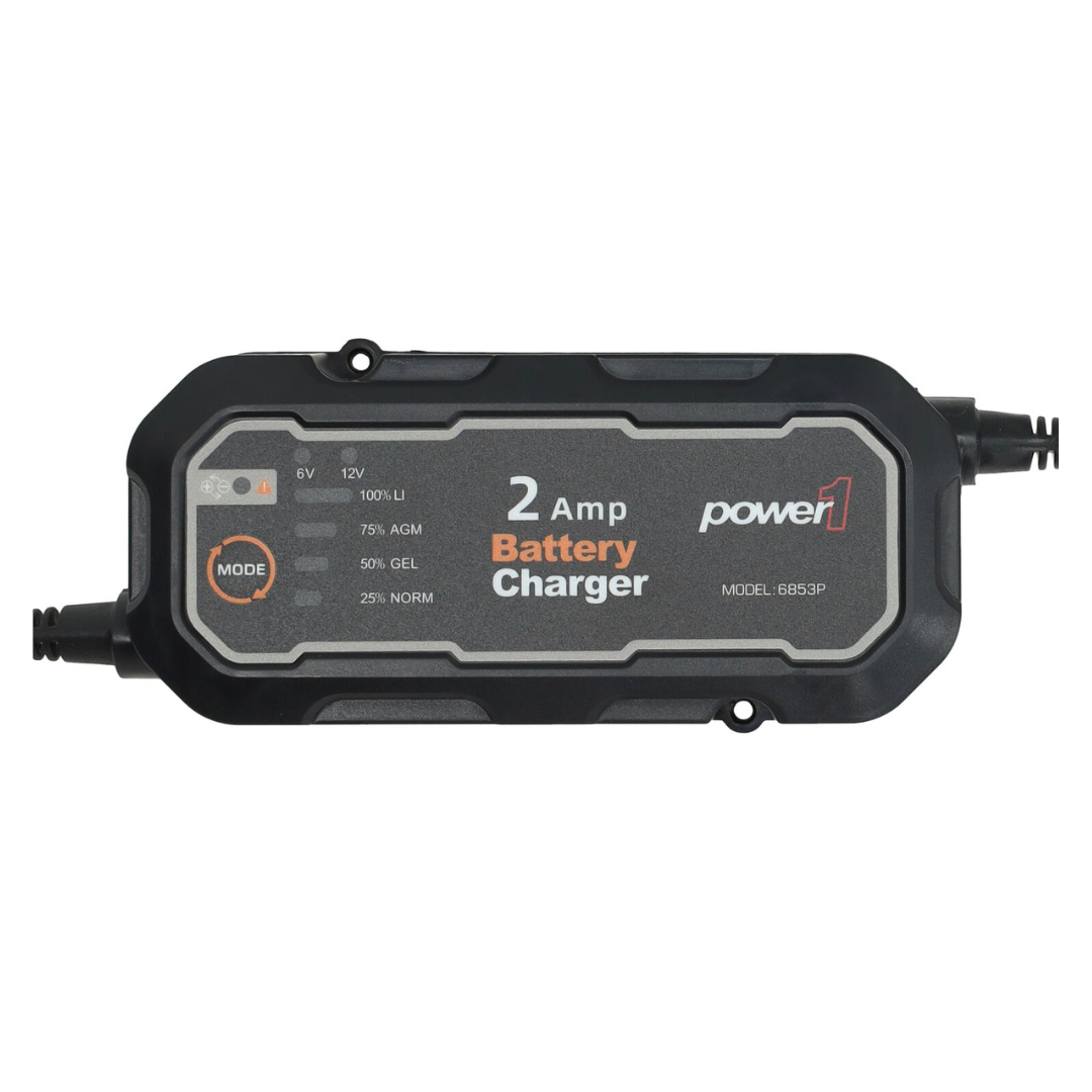 Acculader Power1 6V & 12V 2AMP