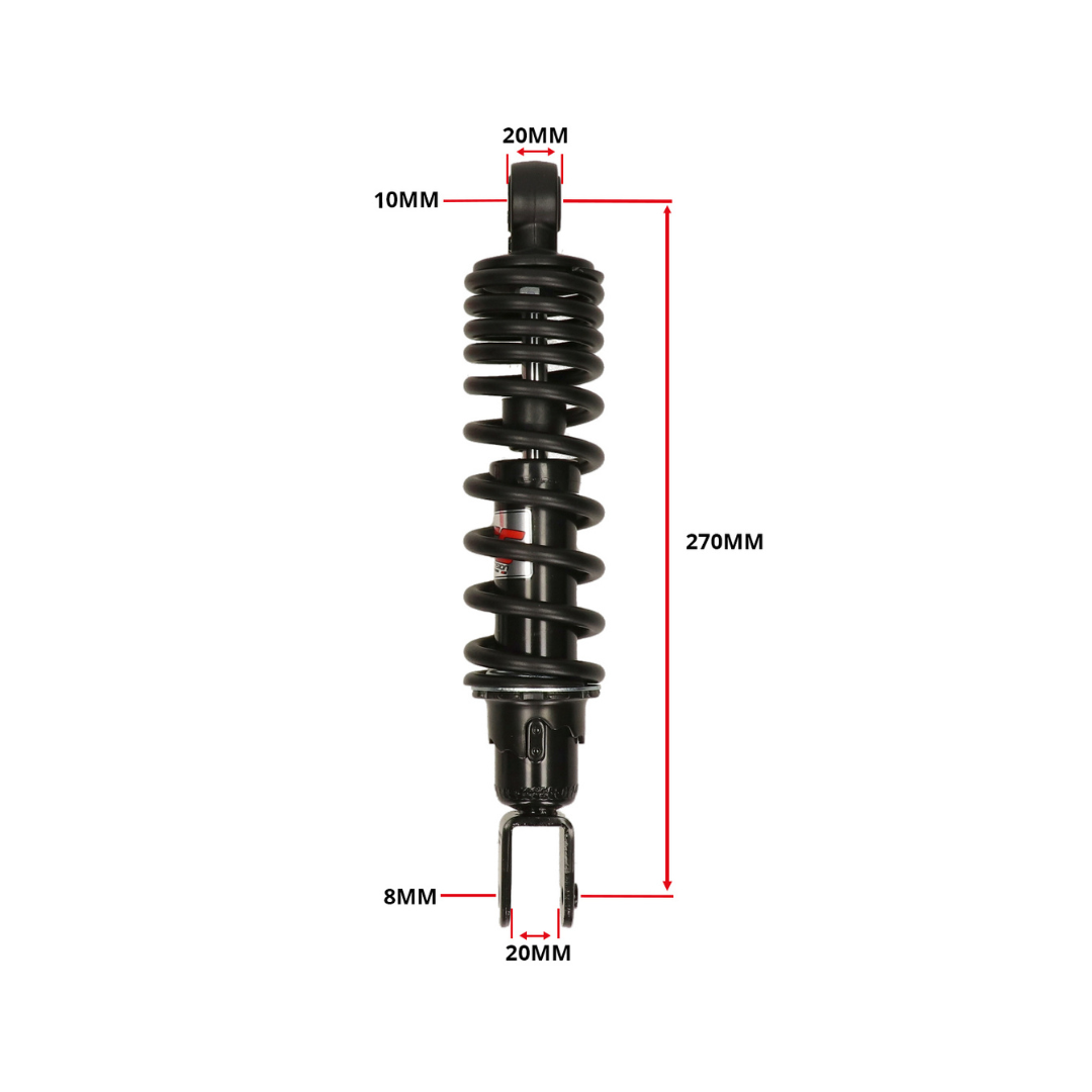 Achterschokbreker YSS Pro X Serie 270MM Zwart MBK Booster