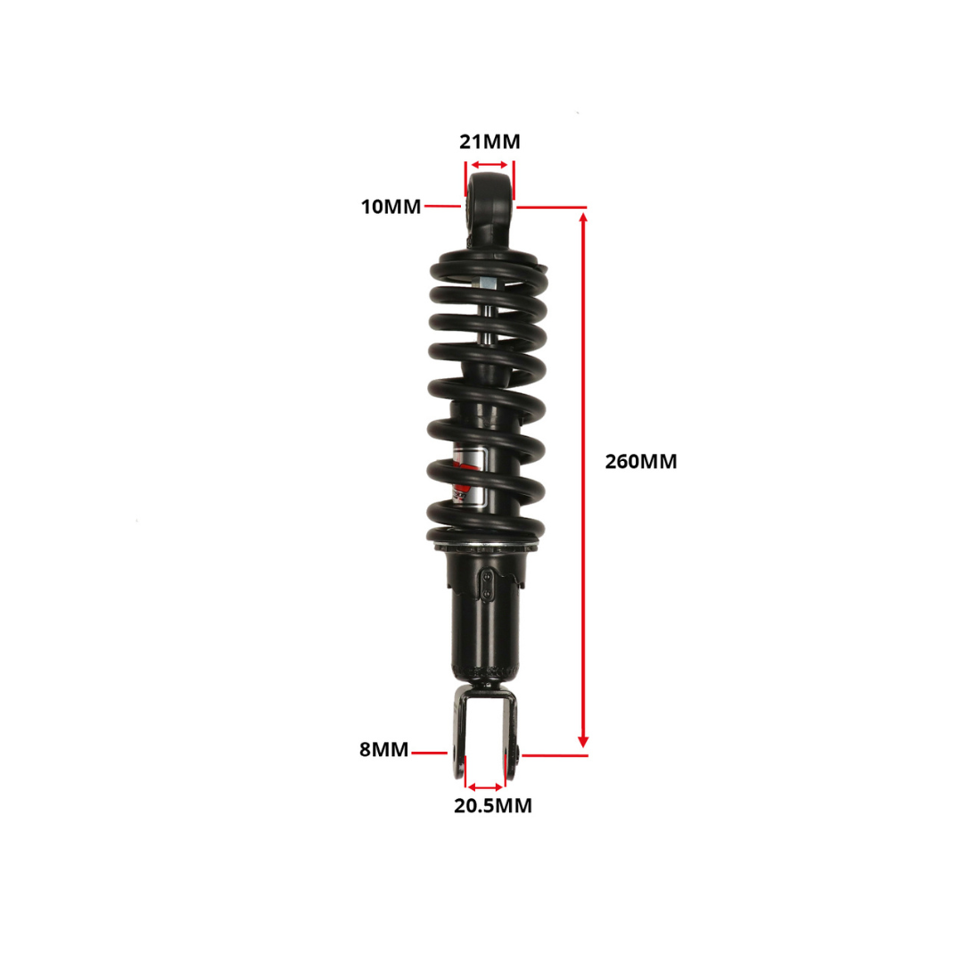 Achterschokbreker YSS Pro X Serie 260MM Zwart MBK Booster