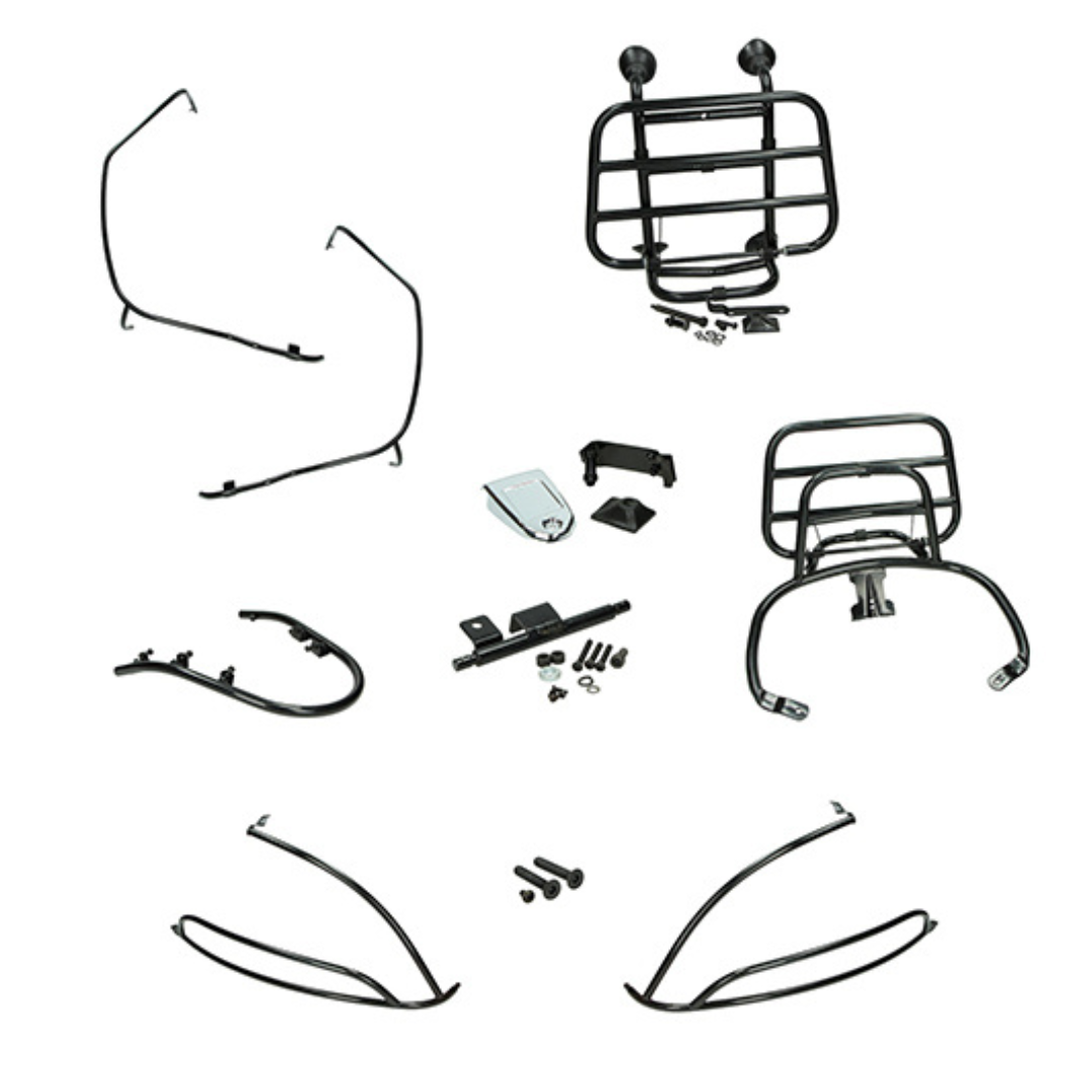 Set di fregi completo lucido nero Vespa
