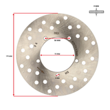 Brake Disc Original Model Piaggio Zip / Runner 50 Rear