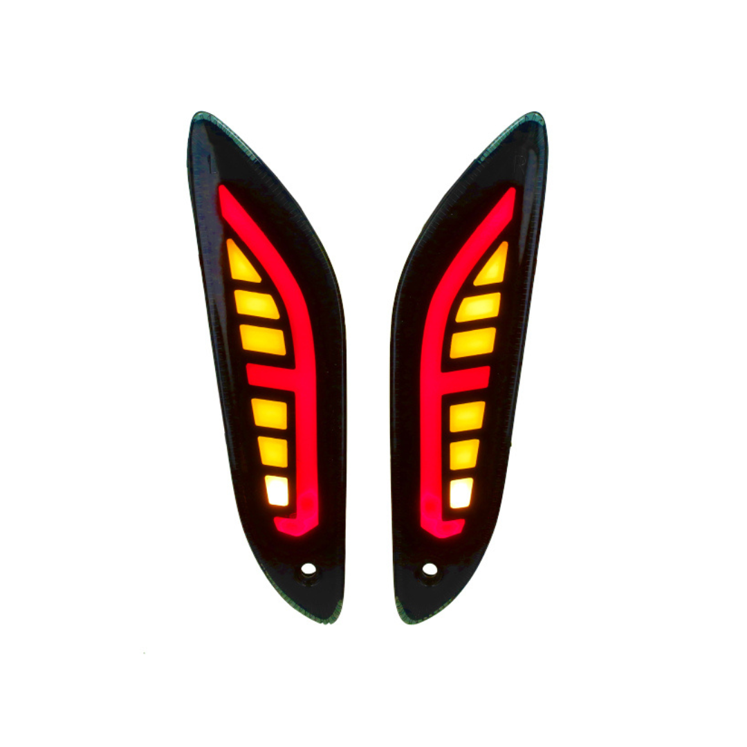 LED Rear Indicator Set Power1 Sport Smoke Vespa Sprint / Primavera