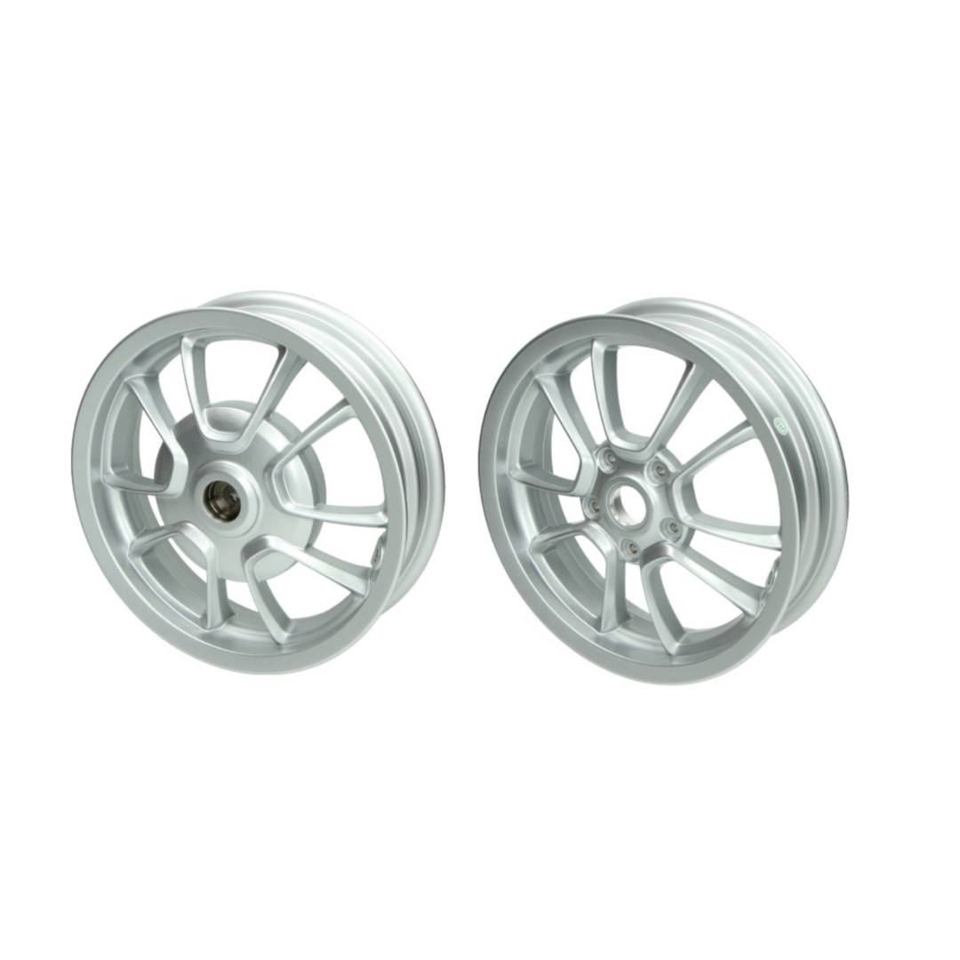 Vespa Primavera Voor+ Achtervelg 12 Inch Zilver