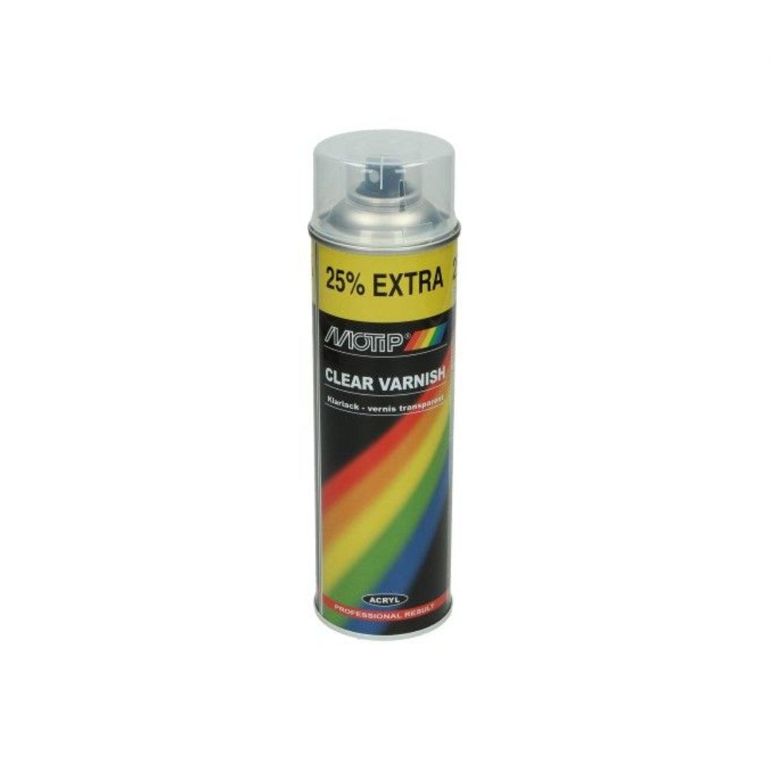 Bombe aérosol Motip Clear Coat Brillant 500ML