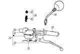Gilera DNA 50 2T E1 2000-2001 – Master Cylinder Mirror Left