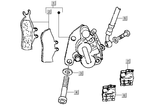 Gilera DNA 50 2T E1 2000-2001 – Brake line Brake caliper Front