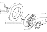 Gilera DNA 50 2T E2 2005 – Rear wheel