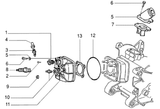 Gilera DNA 50 2T E2 2005 – Cylinder head manifold