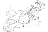 Gilera DNA 50 2T E2 2005 – Headlight spoiler Odometer