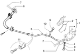 Gilera DNA 50 2T E2 2005 – Brake line
