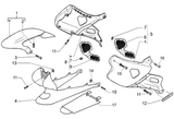 Gilera DNA 50 2T E2 2005 – Side screen Rear plating