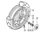 Gilera ICE 50 2T E2 2002-2005 – Rear Wheel Rim Brake Shoes