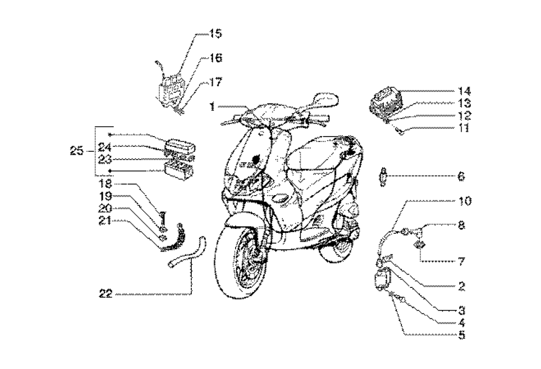 Gilera Runner 180 2T FXR E1 1998-2002 – Elektrische Delen3