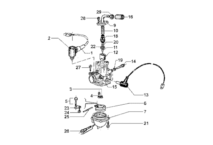 Gilera Runner 180 2T FXR E1 1998-2002 – Carburateur Mikuni