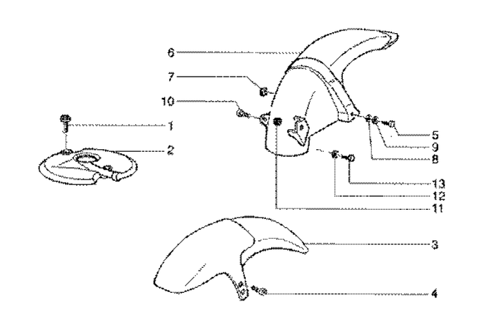 Gilera Runner 180 2T FXR E1 1998-2002 – Spatborden