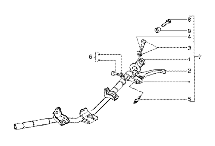 Gilera Runner 180 2T FXR E1 1998-2002 – Stuur