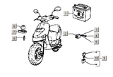 Gilera Stalker 50 2T E1 1998-2005 – Battery